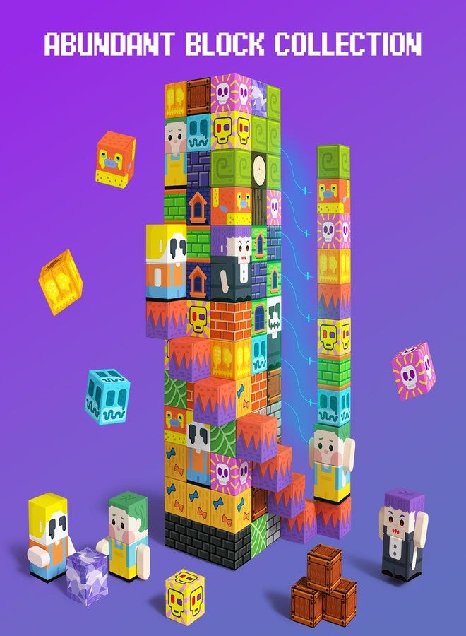 GobiDex Magnetic Blocks, 100PCS Building Toys for Kids 3+, Upgraded Zomblock STEM Sensory Magnets Construction Set, Birthday for Boys & Girls - Image 5